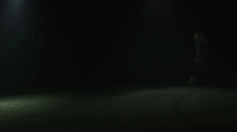 Player shows great ball control against defender Stock Footage 34274663