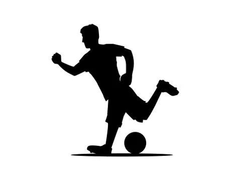 Player silhouette Stock Illustration