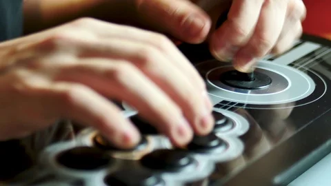 Player with a stick arcade. Stock-Footage 95728711