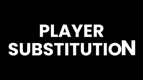 PLAYER SUBSTITUTION - TEXT DISPLAY ANIMATION 스톡 동영상 277591383