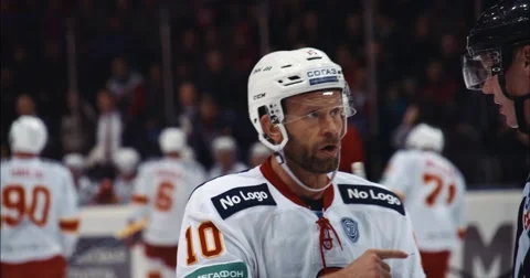 Player talks with a referee 2 Stock Footage 49106774