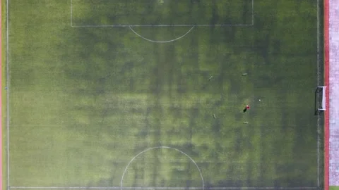 The Player Is Training In The Stadium Stock Footage 168954104