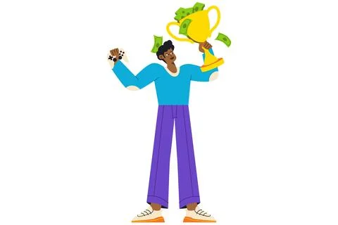 Player Using "Pay to Win" Microtransactions Illustrazione stock