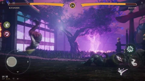 Player using the warrior character losing the round in the esports game Stock Footage 304714400