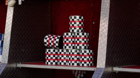 The player will hit the cans and win. Stock Footage 88653925