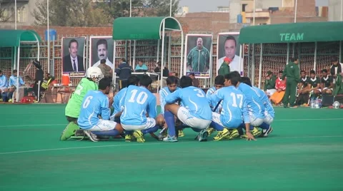 Players Discussing Match Strategy Stock Footage 46068093