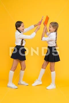 Playfool mood. kids learning grammar. back to school. dictionary notebook. Get Stock Photos