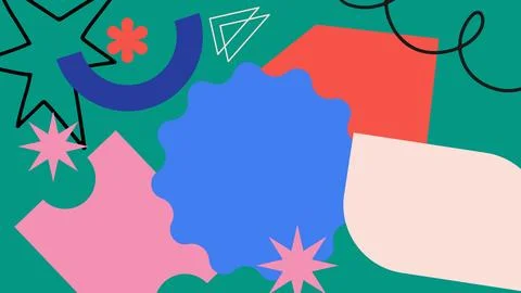 Playful abstract art background イラスト素材