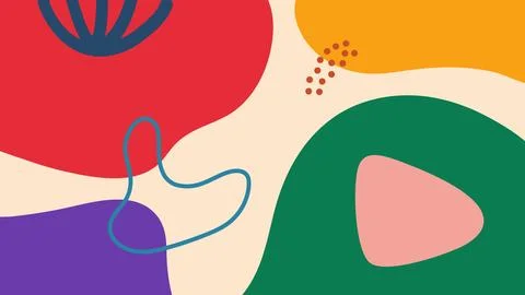Playful abstract blob background Stock Illustration