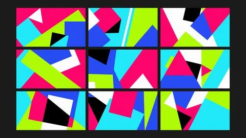 Playful abstract doodle background Set Stock Illustration