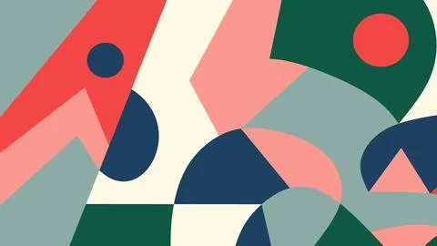 Playful abstract retro background Illustrazione stock