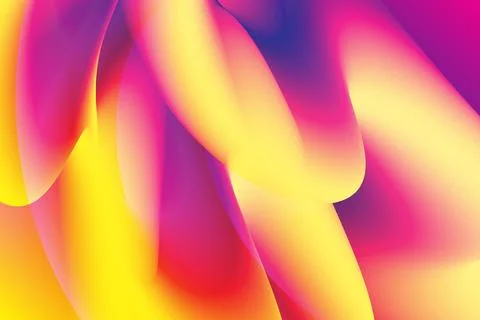 Playful and energetic gradient-colored overly infusing wavy style Stock Illustration