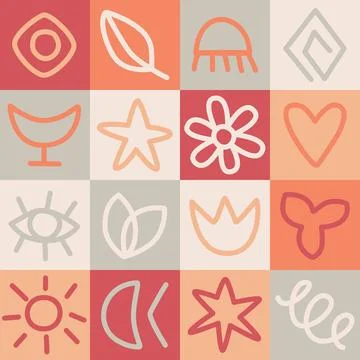 Playful baby seamless pattern Ilustración de archivo