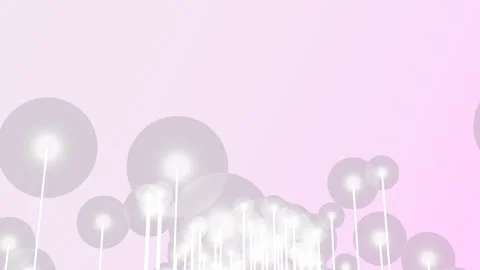Playful Bouncing bubble graph chart on pink background with copy space Stock Footage 322090954