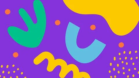 Playful Bright Abstract Background Stock Illustration