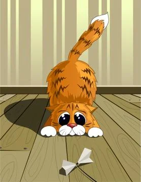 Playful cat. eps10 Stock Illustration
