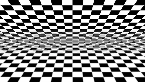 Playful Checker Motion Background Seamless Loop Video stock 101378717