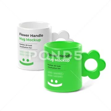 Playful Coffee Cup Mockup Modello PSD