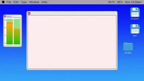 Playful Computer screen loop 01 (Kids) Stock Footage 151084087