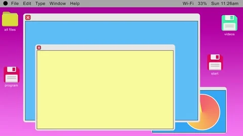 Playful Computer screen loop 03 (Kids) Stock Footage 151084149