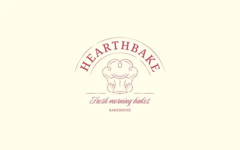 Playful Cupcake Chef Bakery Logo Vector Template Ilustración de archivo