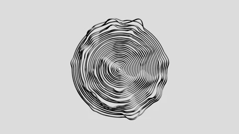 Playful doodle circular scribble pattern in a seamless loop Vidéo 336079010