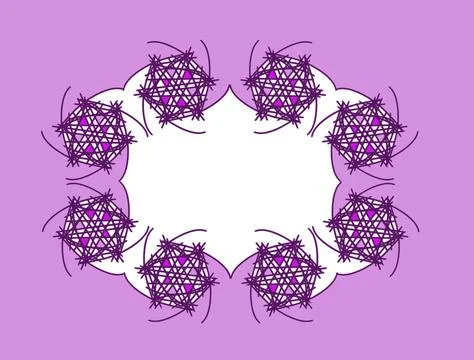 Playful Doodle Flowers Stock Illustration