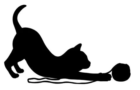 Playful Kitten Stock Illustration