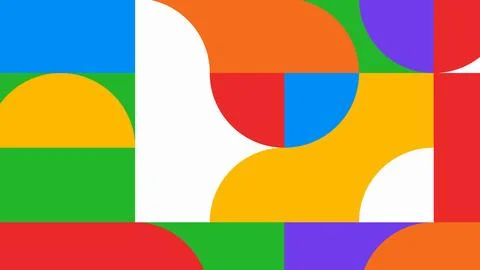 Playful modular blocks background Stock Illustration