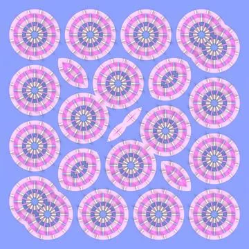 Playful Pastel 3D Abstract Background with Bubbles Stock Illustration