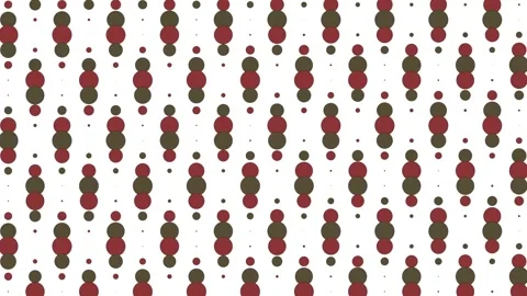 Playful polka dot pattern featuring colorful dots of varying sizes on white Stock Footage 288186553