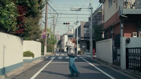 Playful Pose with Classic Camera Stock Footage 307097282