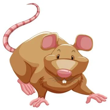 Playful rat Illustrazione stock