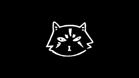 Playful Striped Cat Face Icon Stock Footage 345592619