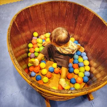 Playful toddler Foto stock