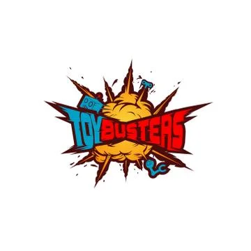 Playful toy explosion vector icon Stock Illustration