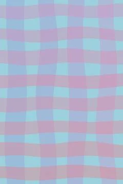 A playful woven check pattern blends airy blue, turquoise, and mauve tones .. Stock Illustration