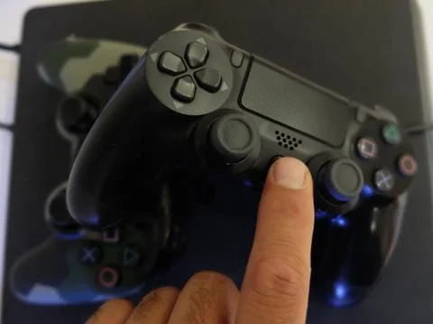 Playgame, game, controller Stock Photos