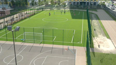 Playground from Children playing Stock Video Pond5