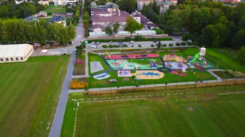 Playground, aerial view Stock Footage 220155673