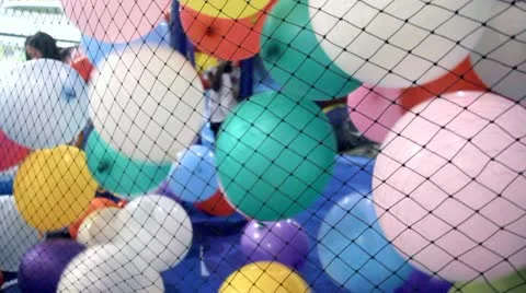 Playground Balloons Stock Footage 10850739