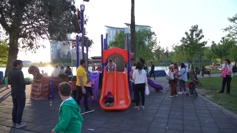 Playground in Batumi Stock Footage 194532424