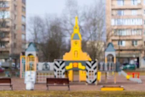 Playground in the blur Stock Photos