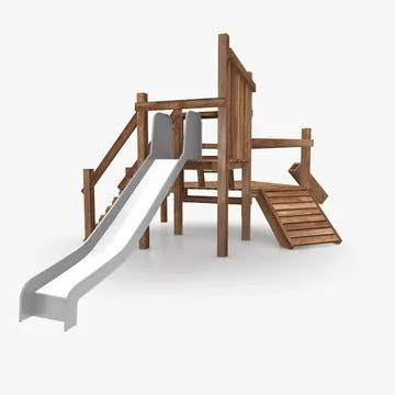 Playground Climbing Slide 3D Model