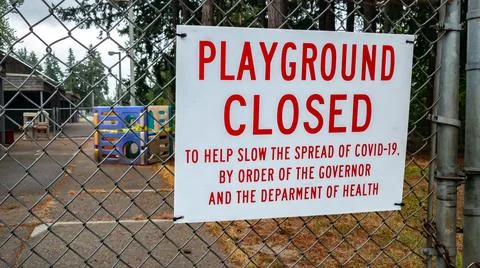 Playground Closed Stock Photos