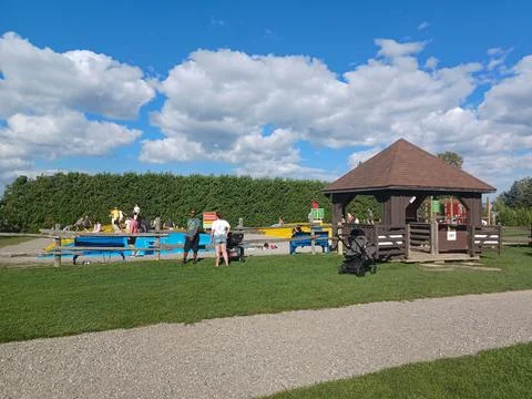 Playground at Downeys Farm Stock Photos