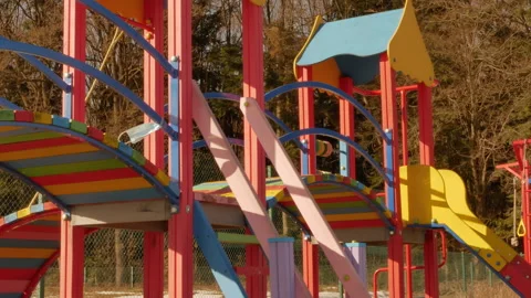 Playground during coronavirus quarantine Stock Footage 149576090
