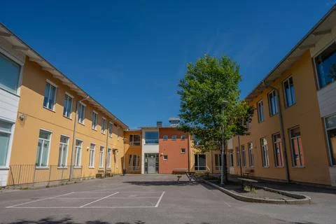 Playground at an elementary school Stock Photos