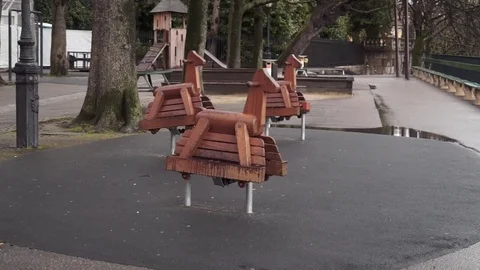 Playground equipment Video stock 73595011