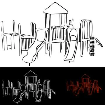 Playground equipment Stock Illustration